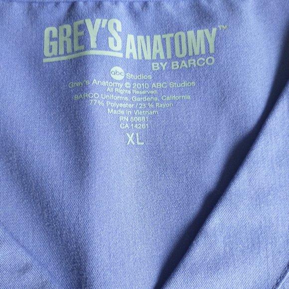 Greys Anatomy Scrub top - Picture 1 of 2